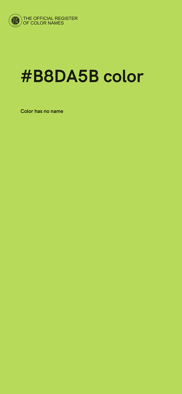 #B8DA5B color image