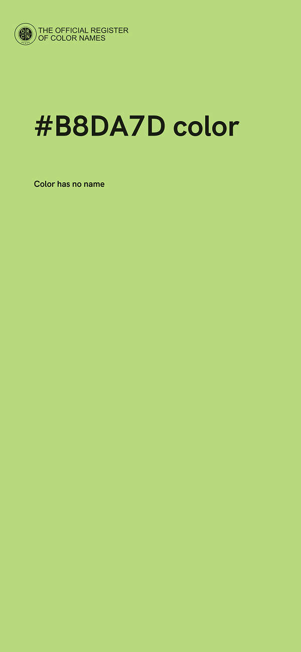 #B8DA7D color image