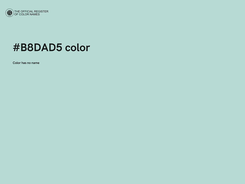 #B8DAD5 color image
