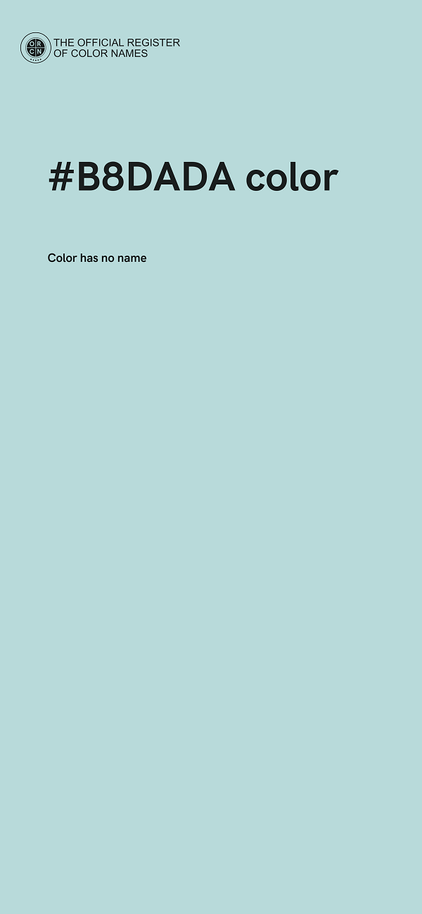 #B8DADA color image