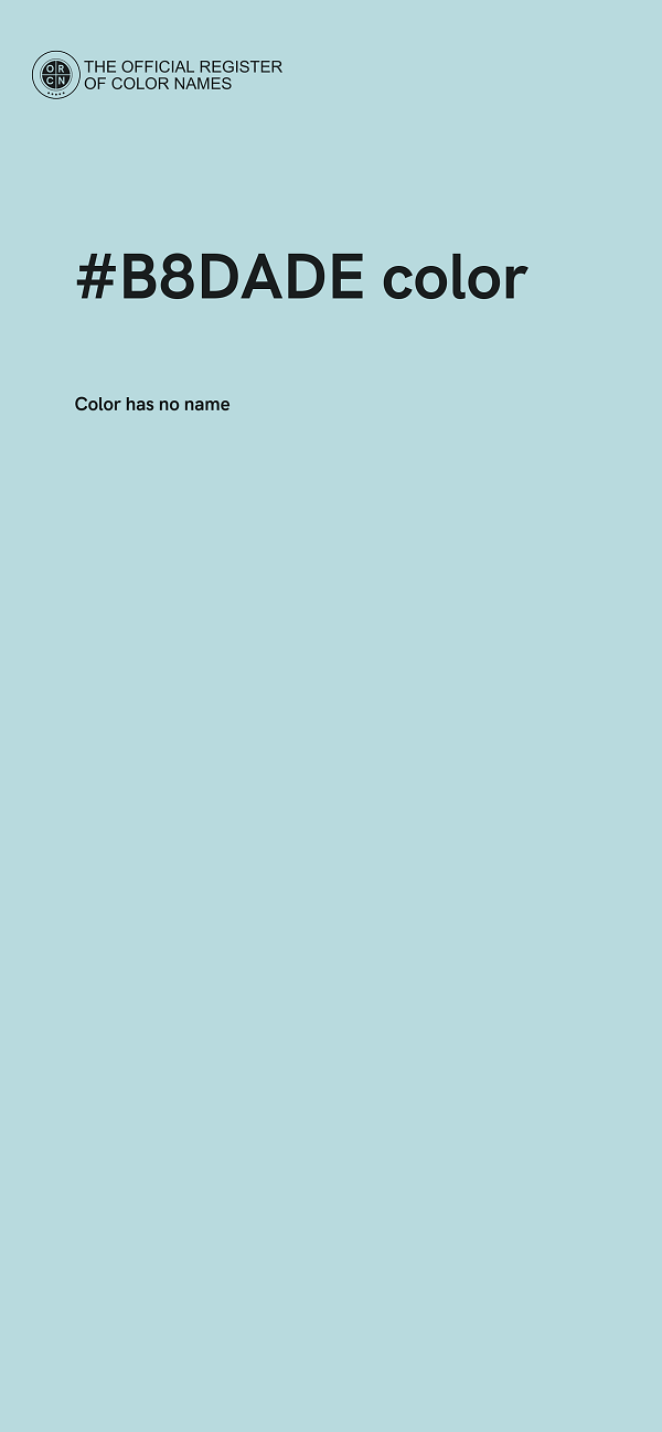 #B8DADE color image