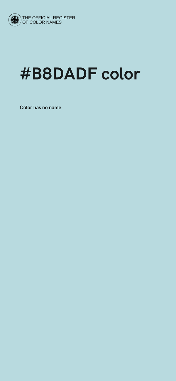 #B8DADF color image