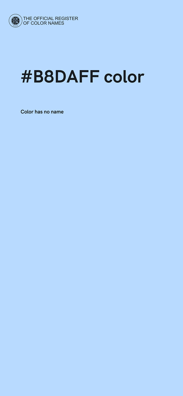 #B8DAFF color image
