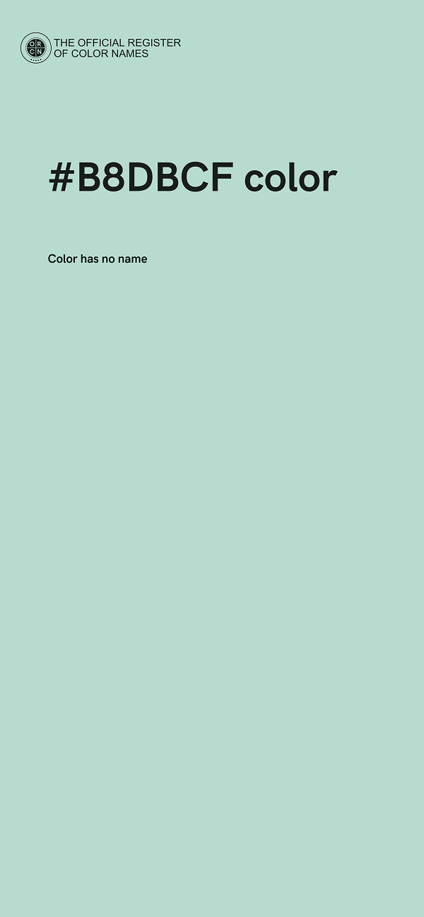 #B8DBCF color image