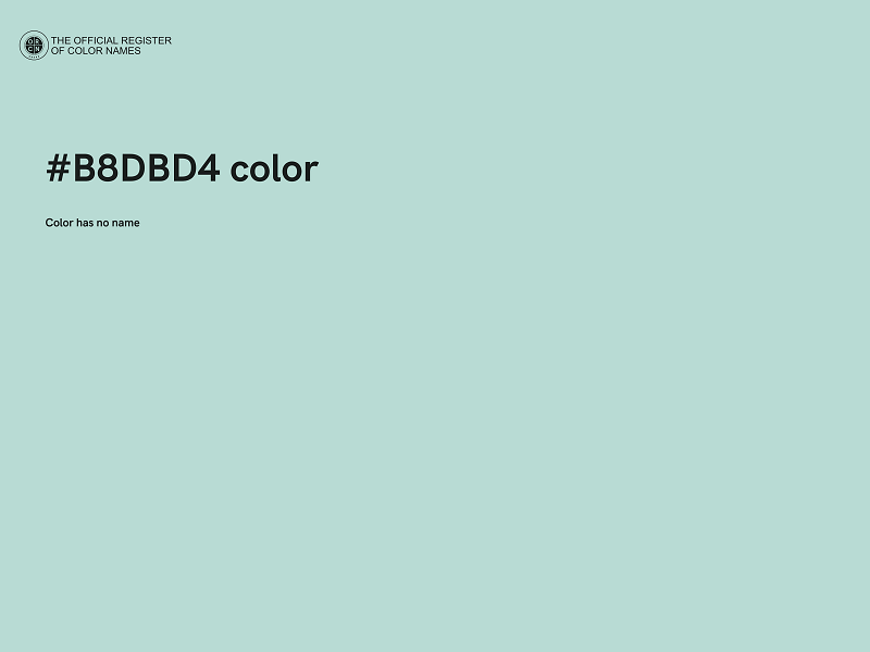 #B8DBD4 color image