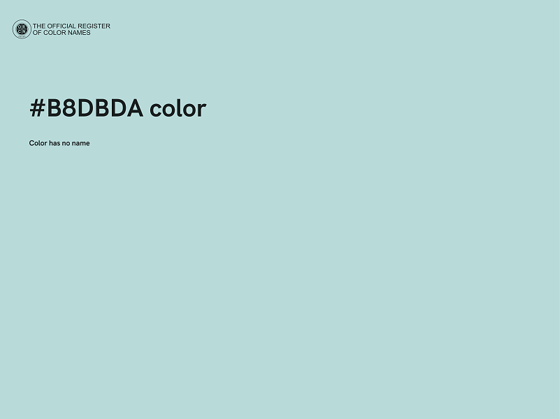 #B8DBDA color image