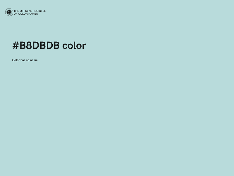 #B8DBDB color image