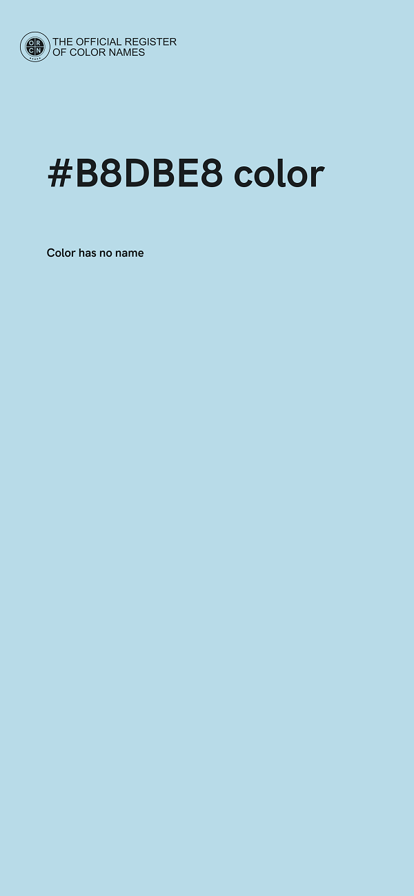 #B8DBE8 color image