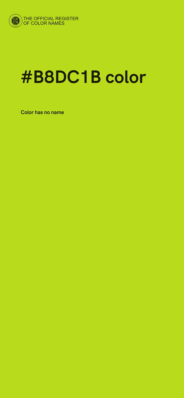 #B8DC1B color image