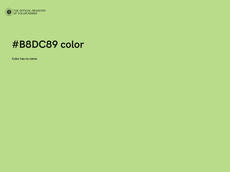 #B8DC89 color image