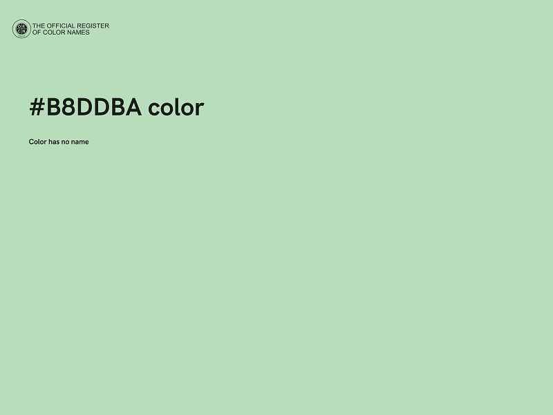 #B8DDBA color image