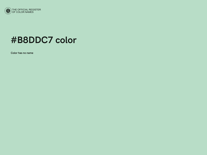 #B8DDC7 color image
