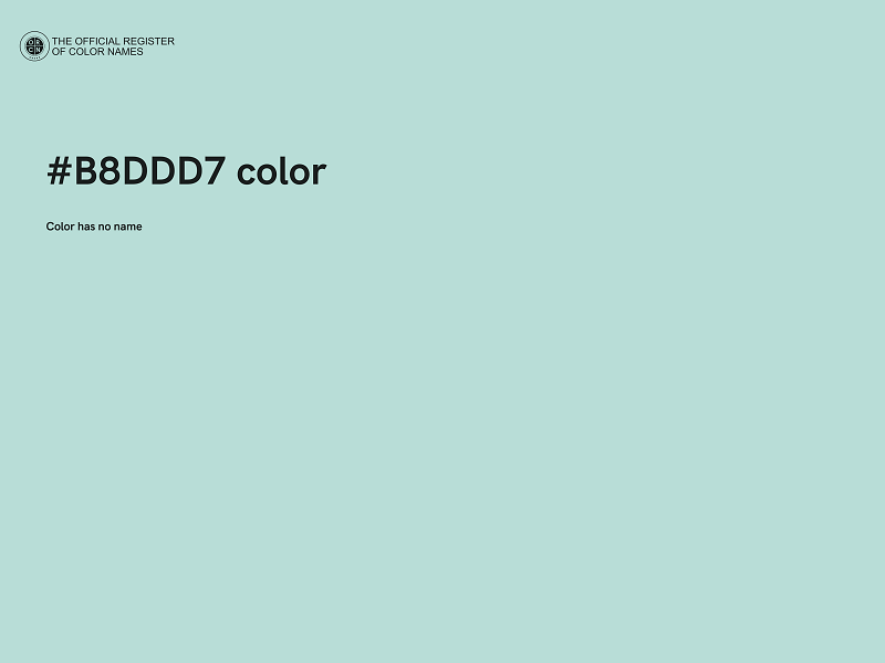 #B8DDD7 color image