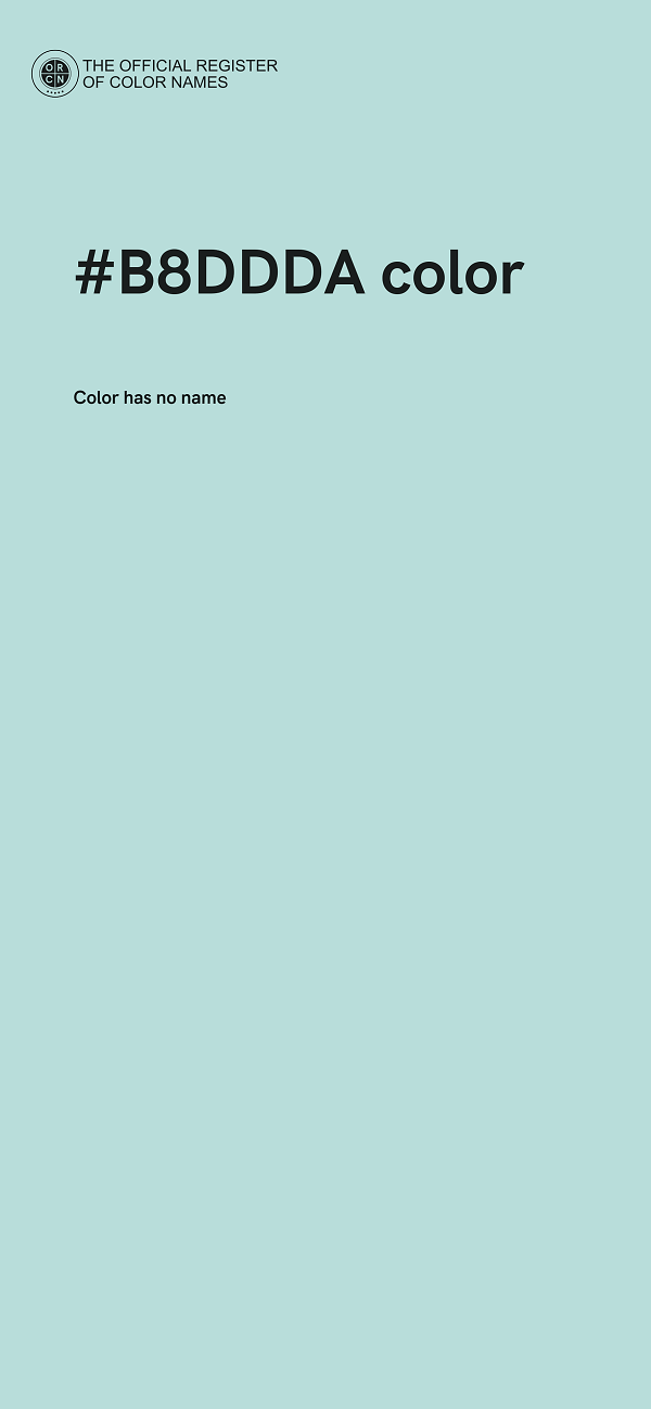 #B8DDDA color image