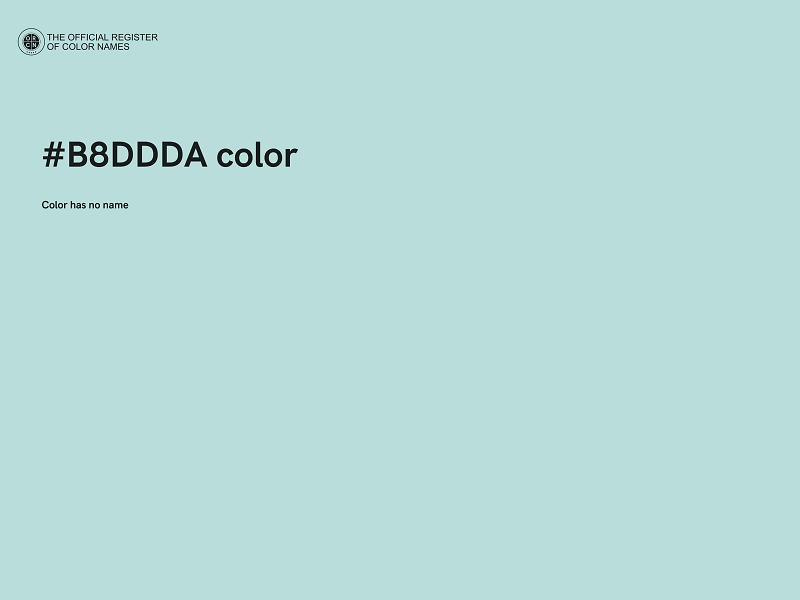 #B8DDDA color image
