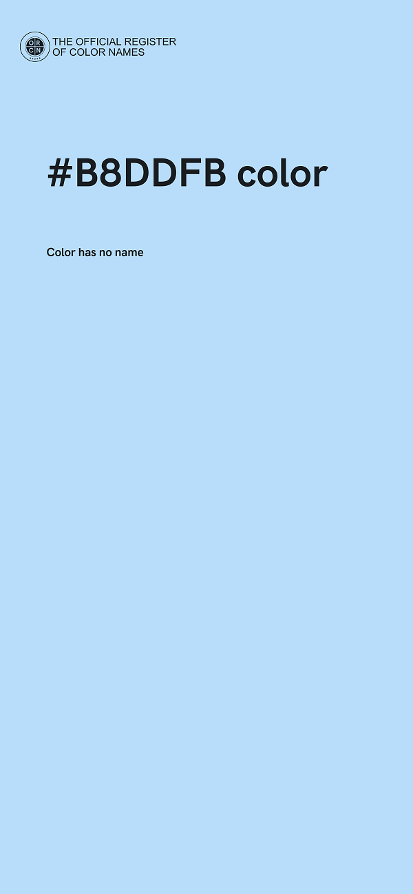 #B8DDFB color image