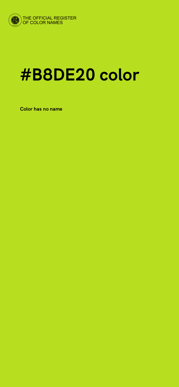 #B8DE20 color image