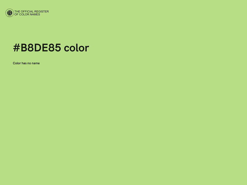 #B8DE85 color image