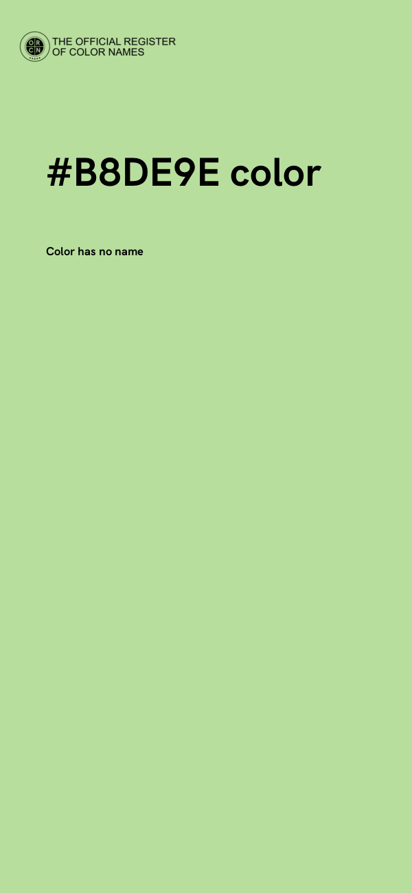 #B8DE9E color image