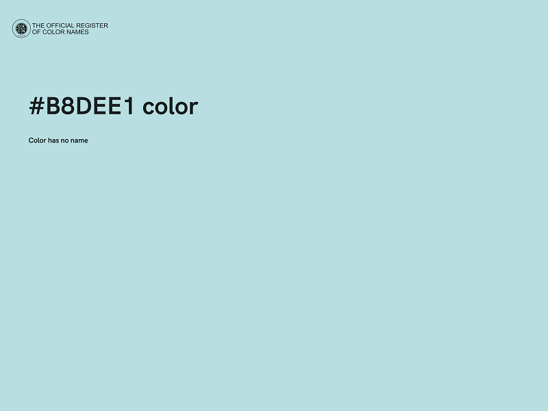 #B8DEE1 color image