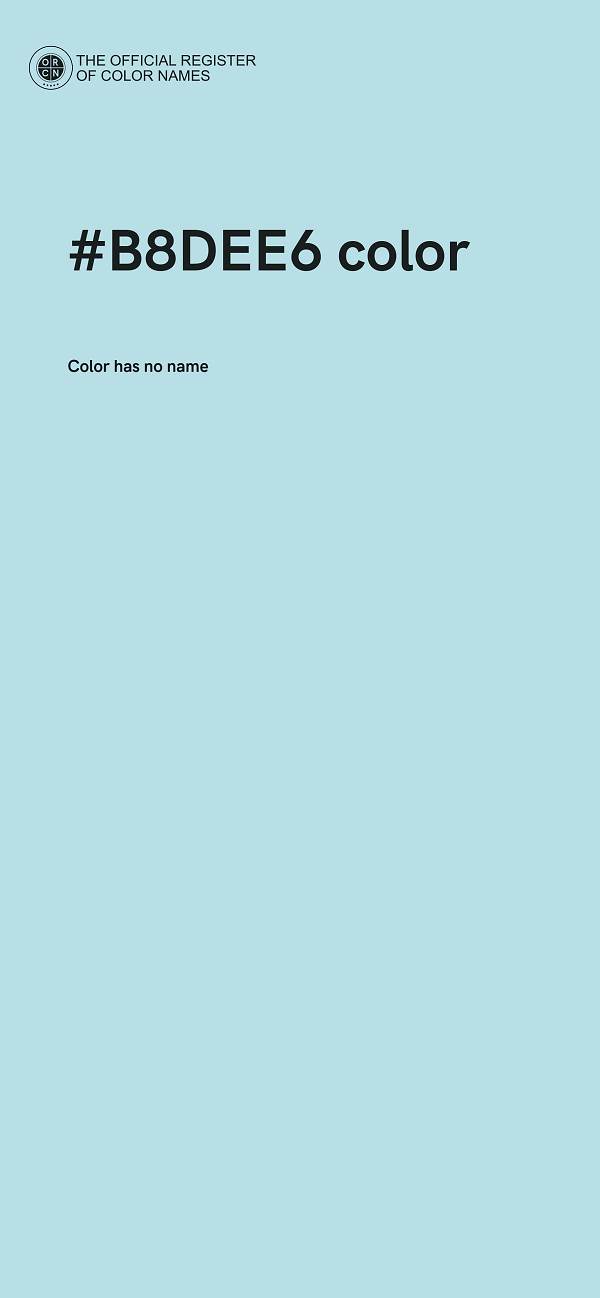 #B8DEE6 color image
