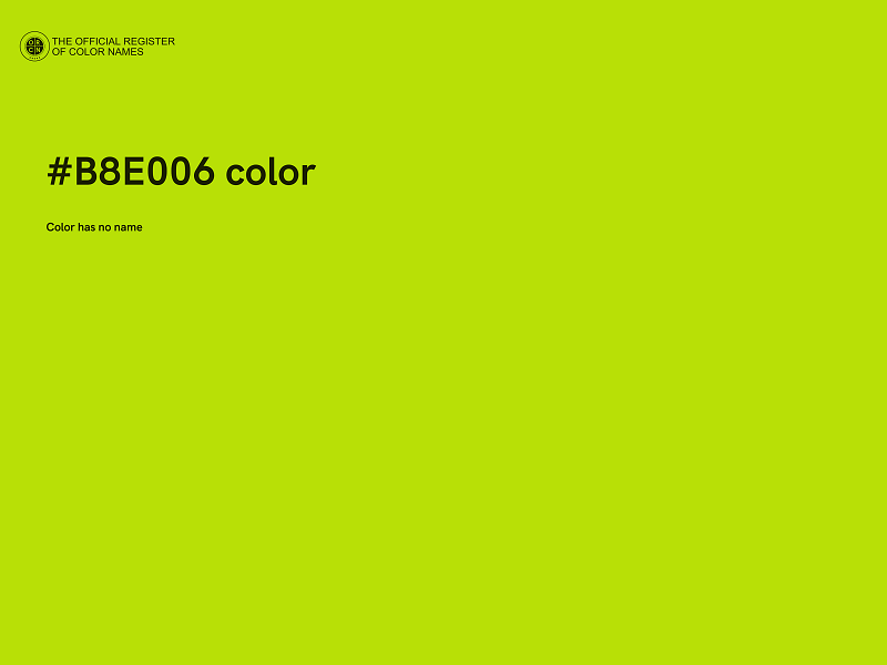 #B8E006 color image