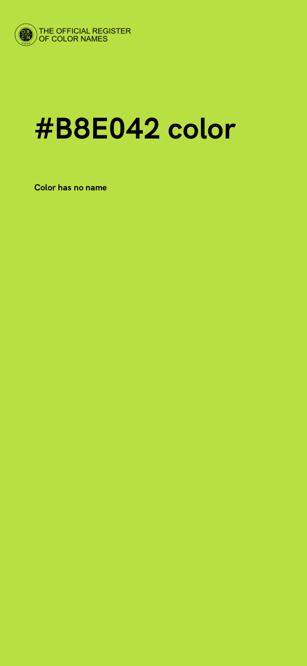 #B8E042 color image
