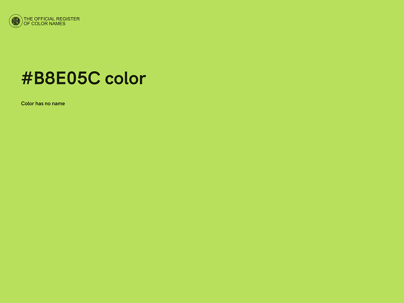 #B8E05C color image