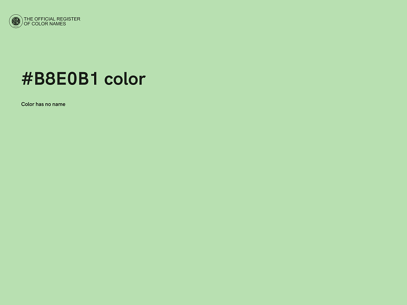 #B8E0B1 color image