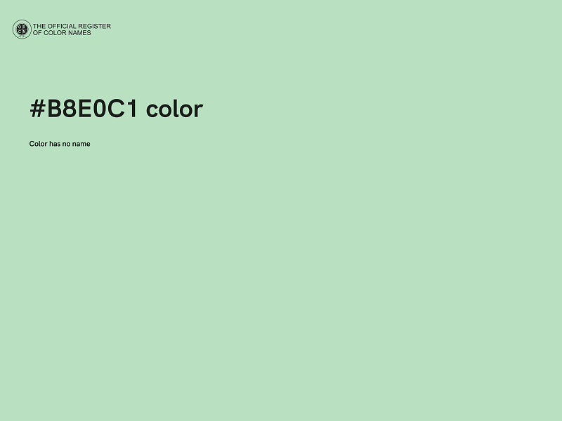 #B8E0C1 color image
