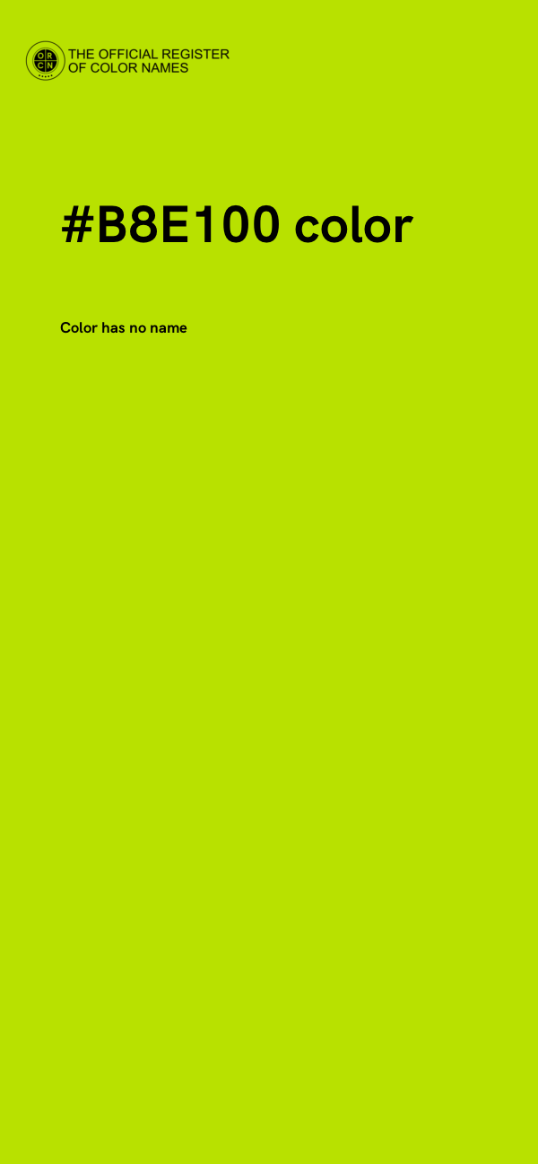 #B8E100 color image