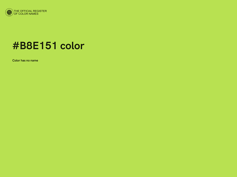 #B8E151 color image