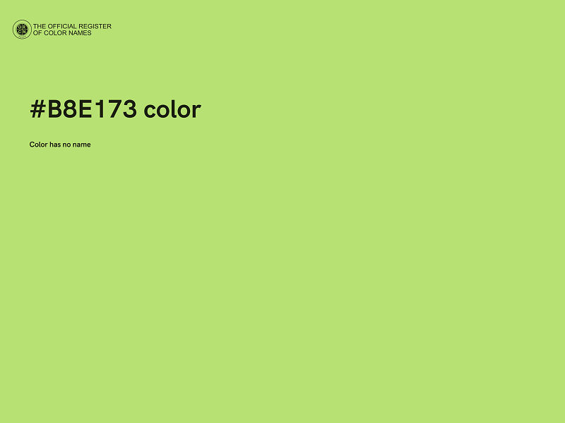 #B8E173 color image