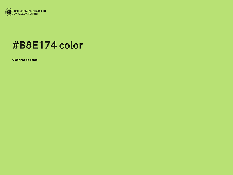 #B8E174 color image