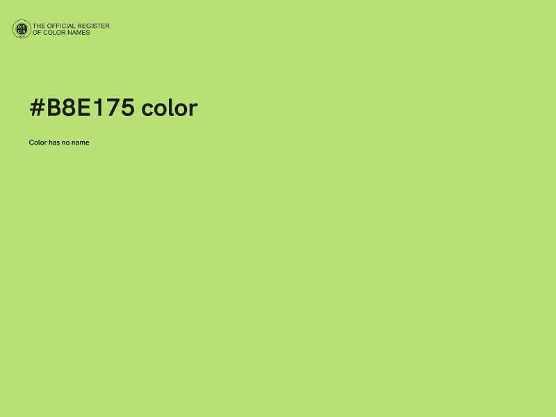 #B8E175 color image