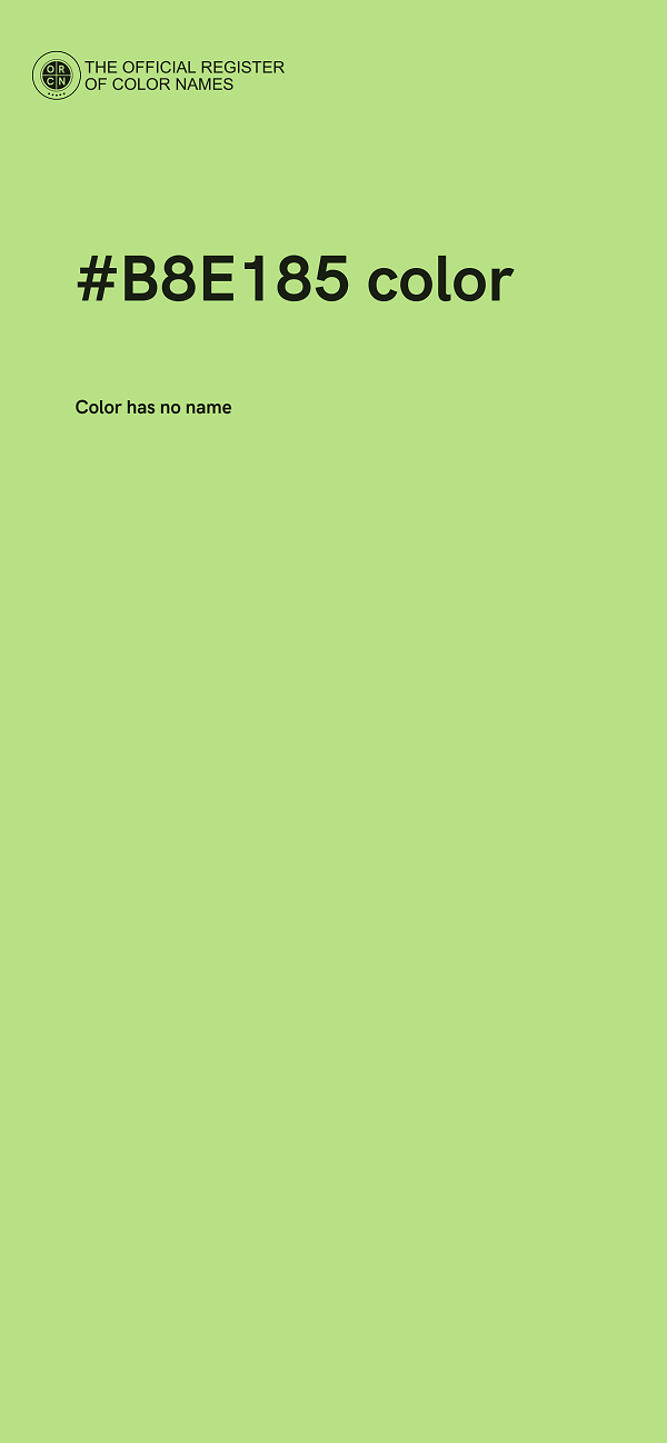 #B8E185 color image