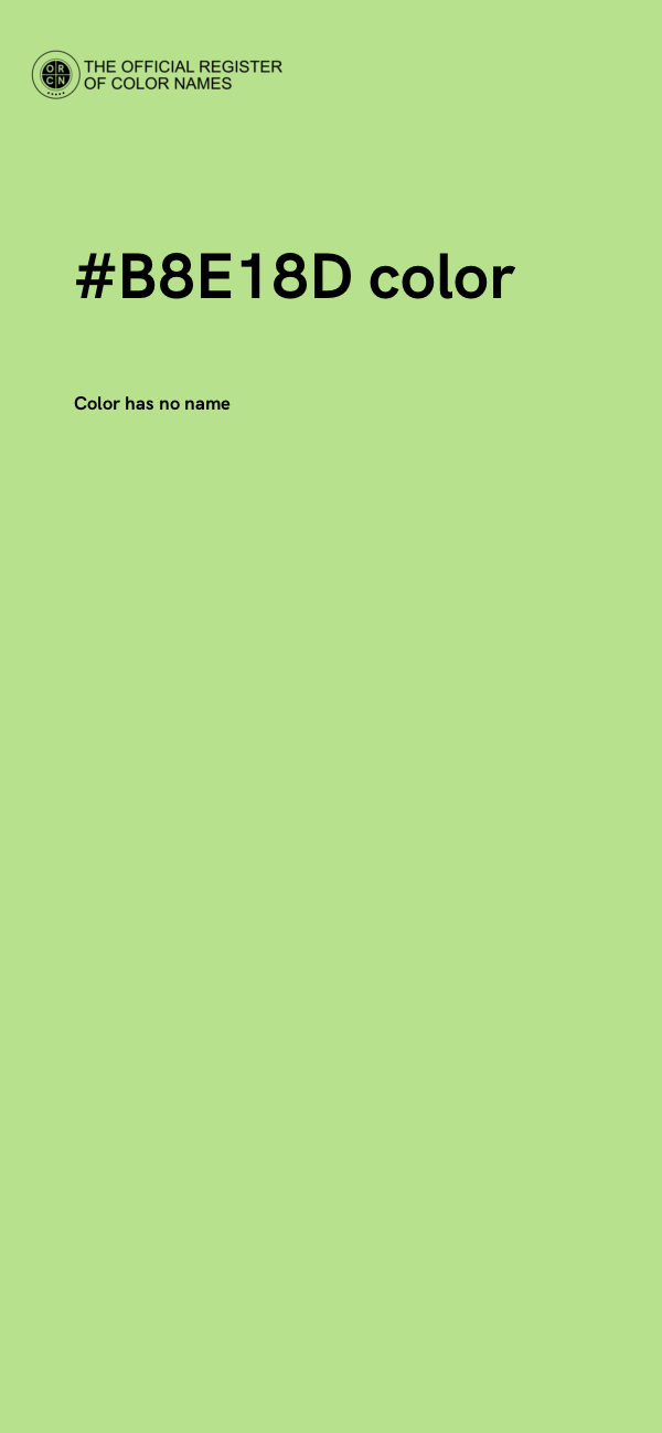 #B8E18D color image