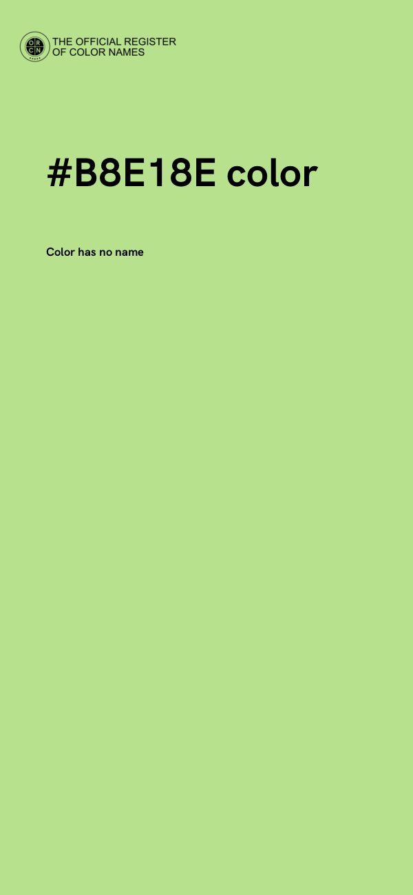 #B8E18E color image