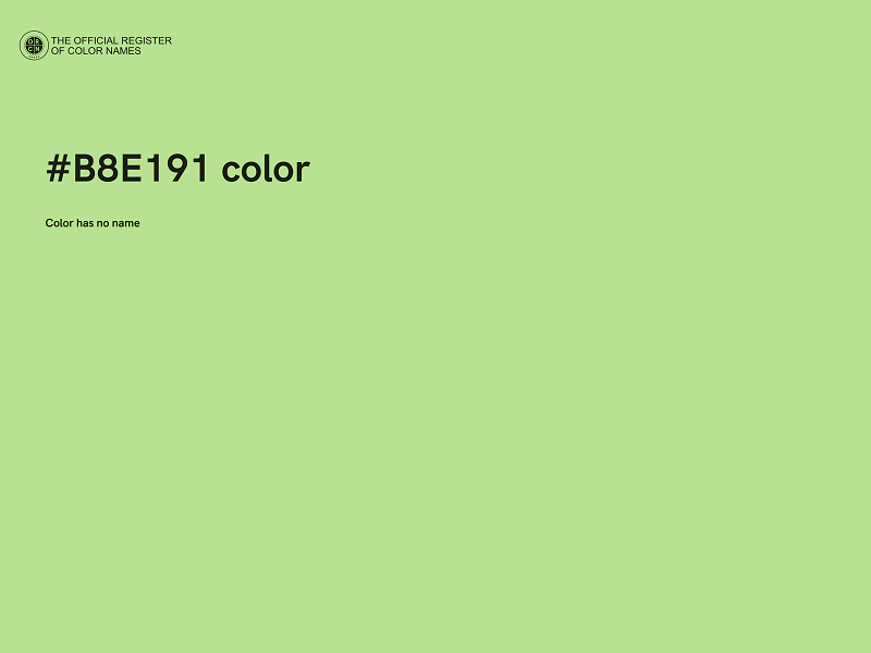 #B8E191 color image