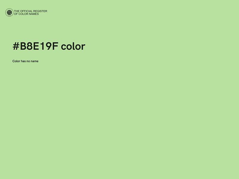 #B8E19F color image