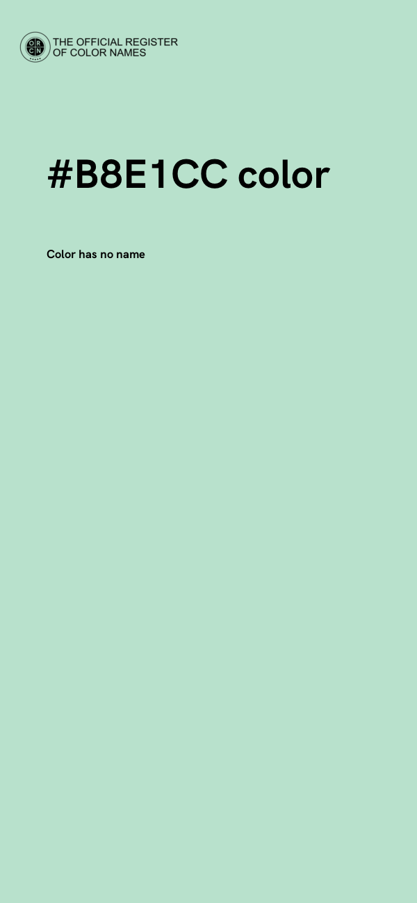 #B8E1CC color image