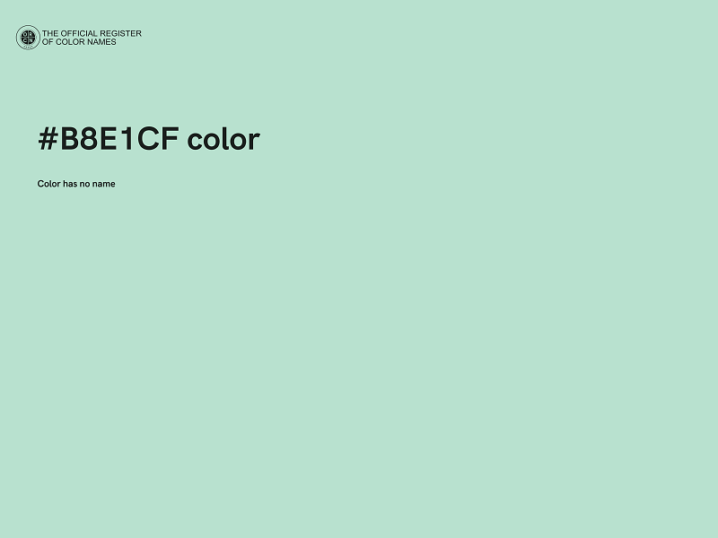 #B8E1CF color image