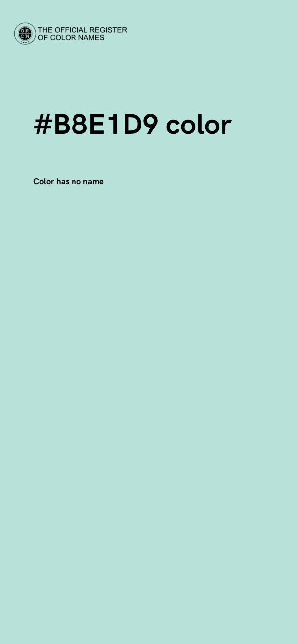 #B8E1D9 color image