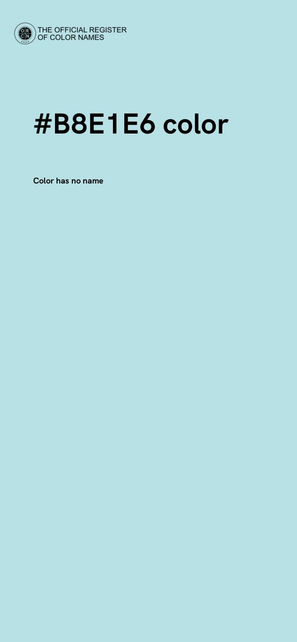 #B8E1E6 color image