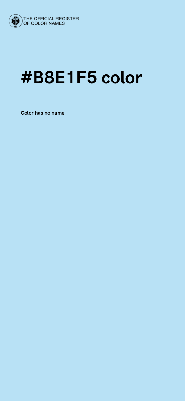 #B8E1F5 color image