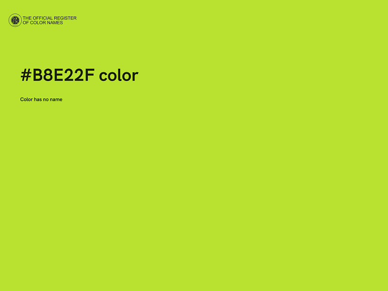 #B8E22F color image
