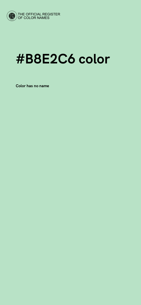 #B8E2C6 color image