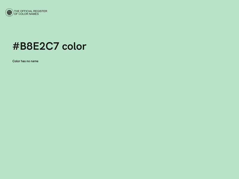#B8E2C7 color image