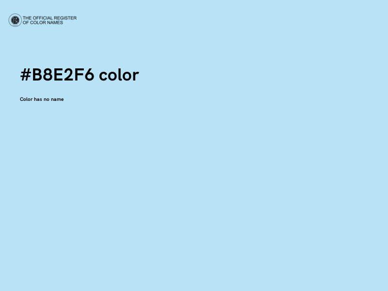 #B8E2F6 color image