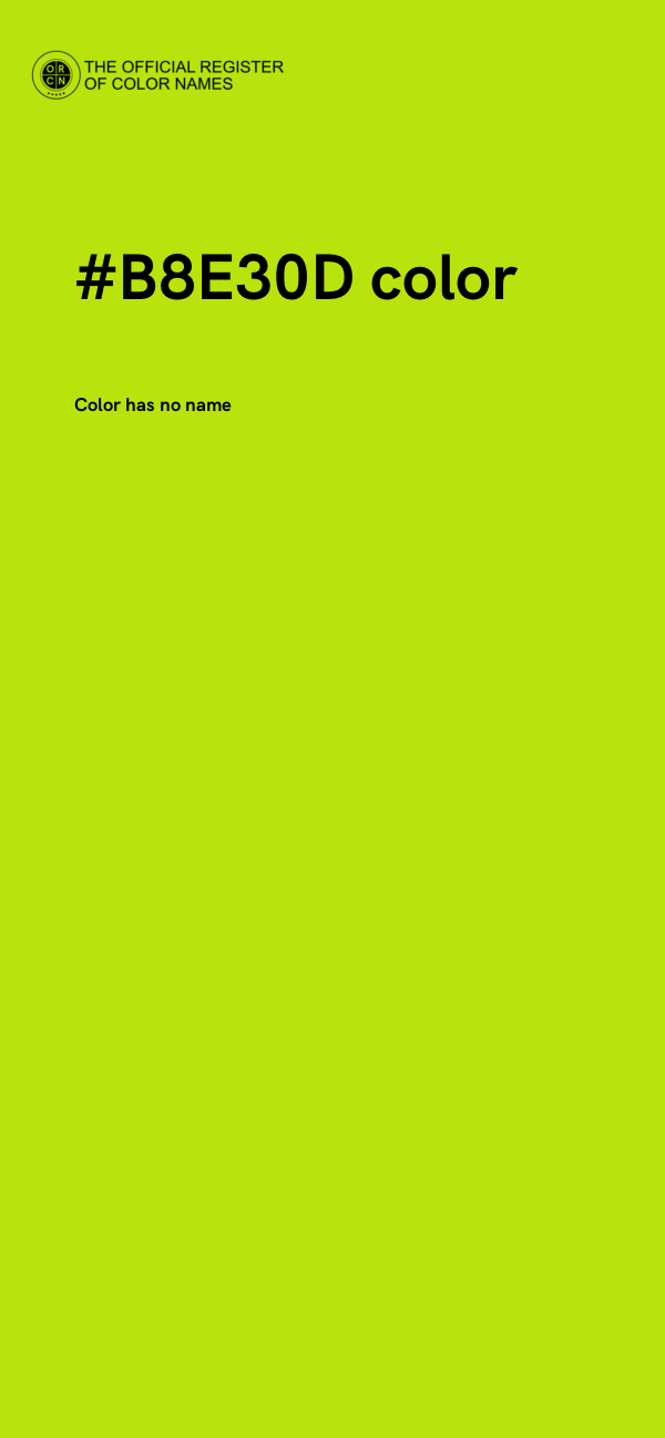 #B8E30D color image